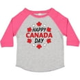 thumbnail image 3 of Inktastic Happy Canada Day- Maple Leaf Circle Boys or Girls Toddler T-Shirt, 3 of 5