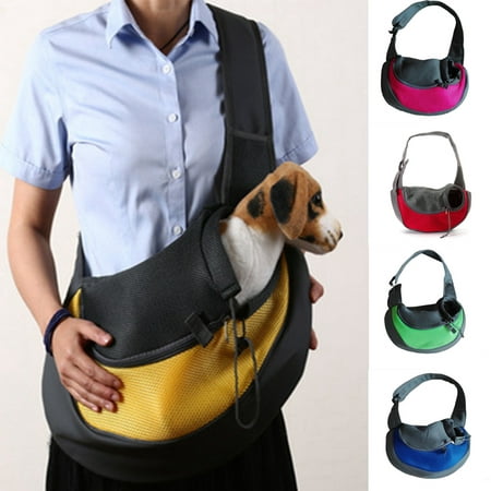 Pet Dog Cat Puppy Carrier Mesh Comfort Travel Tote Shoulder Bag Sling Backpack S/L Size For Hiking Travel