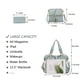 thumbnail image 3 of Set de bolsos y carteras Qiyuer para mujer, gris y azul, 3 unidades, 3 of 7