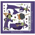 thumbnail image 5 of Pegatina estática de doble cara para ventana transfronteriza de Amazon con diseño de bruja de Halloween, 5 of 5
