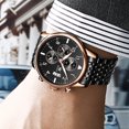 thumbnail image 2 of Men's Business Chronograph Quartz Calendar Luminous Waterproof Watch Black Dial, 2 of 14