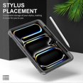 thumbnail image 4 of For Ipad Pro 13 (2024) Case Kickstand Pc + Tpu Rugged Cover With Shoulder Strap - Blue, 4 of 5