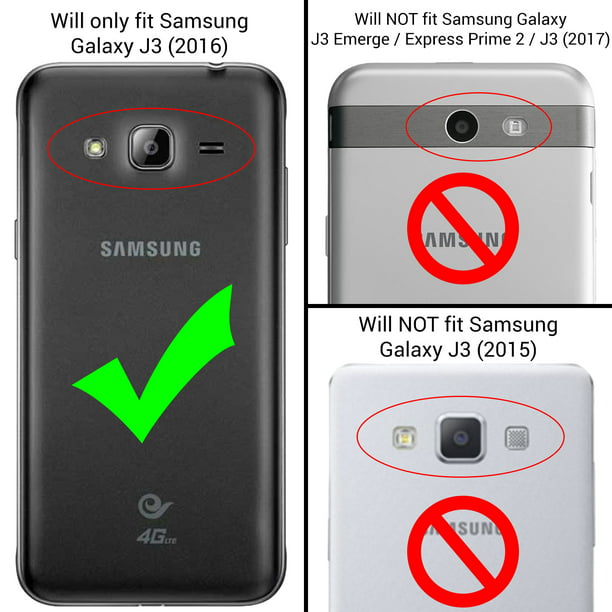 CoverON Samsung Express Prime / Amp Prime / Galaxy J3V / Galaxy (2016) / J3 V Case, Shadow Armor Series Hybrid Kickstand Phone Cover - Walmart.com