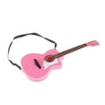 thumbnail image 4 of Modelo de guitarra clásica de simución rosa con soporte de exhibición 1/6 adornos de madera accesorios para sustros hechos a Macarena atril, 4 of 7