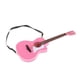 thumbnail image 4 of Modelo de guitarra clásica de simución rosa con soporte de exhibición 1/6 adornos de madera accesorios para sustros hechos a Macarena atril, 4 of 7