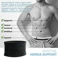 thumbnail image 4 of Umbilical Hernia Belt, Elastic Breathable Belly Button Hernia Support with Compression Support Pad for Men M, 4 of 7