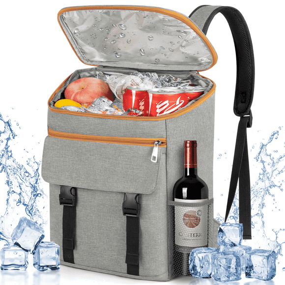 Cshidworld Mochila Enfriadora para Acampar 50 Latas, Bolsa Enfriadora de Gran Capacidad con Compartimentos Aislados, Bolsillo Térmico, a Prueba de Fugas y Ligera, Bolsa Enfriadora de Viaje, Impermeab