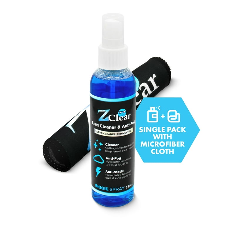 Anti-Fog 6oz Spray for Large Surfaces, Easy to Use Lens Cleaner