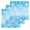 Mist Blue, variant on Green Ombre Coastal Kitchen Dish Towels for Drying Dishes Set of 4, Sea Nautical Summer Beach Starfish Coral Waffle Weave Microfiber Hand Tea Bathroom Towels Quick Dry & Absorbent Towel 12x12