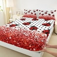 thumbnail image 3 of Manfei Kawaii Ladybug 4pcs Bed Sheets,Polka Dots King Sheets,Bling Glitter Super Cozy Sheet Set,Super Cozy Animal Room Decor, 3 of 7