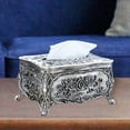 thumbnail image 4 of Elegant Tissue Box Holder Organizer Napkin Dispenser for Office covers rectangular Plastic Restaurant Home Tin, 4 of 8