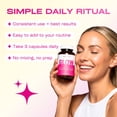 thumbnail image 4 of (2 pack) GoBiotix Glow Biotin 10000mcg, Collagen Boost Hair, Skin & Nails Multivitamin with Hyaluronic Acid, 90 Caps, 4 of 12