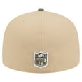 thumbnail image 4 of Men's New Era  Light Beige/Olive Chicago Bears Color Pack A-Frame 59FIFTY Fitted Hat, 4 of 5