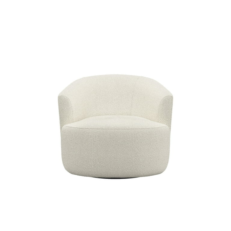 【タイムセール】NEIGHBORHOOD NHHX Swivel Chair Mainstays Boucle Swivel Accent Chair, Cream - Walmart.com