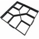 thumbnail image 4 of Molde de pavimento de plástico de 40 x 40 cm para jardín, terraza, entrada de vehículos, patio, jardín, aceras, pavimento de cemento, hormigón, camino, molde de pavimento reutilizable, molde de encofr, 4 of 5
