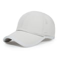 thumbnail image 2 of Unisex Quick Dry Baseball Cap, Solid Color Soft Sports Hat with Breathable Perforated Side Panels, Outdoor Sun Hat Adjustable Casual Cap for Running, Fishing, Hiking and Daily Wear, 2 of 7