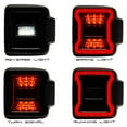 thumbnail image 2 of Oracle Lighting 5852-504, 18- Jeep Wrangler Jl Led Tail Lights Black 0, 2 of 11