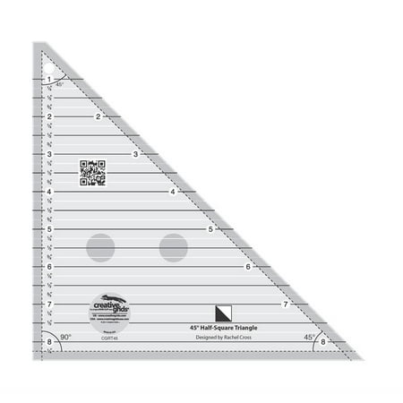 

Creative Grids 45 Degree Half-Square Triangle Ruler