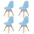 thumbnail image 1 of Sillas Infantiles para Niños con Asiento Ergonomico de Plastico y Estructura de Madera Diseño Tipo Eames - Sillas Preescolar Estilo Moderno con Soporte de Acero Set 4 Piezas, 1 of 5