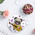 thumbnail image 4 of FMSHPON Funny Starling dog Set of 6 Round Coaster for Drinks, Absorbent Ceramic Stone Coasters Cup Mat with Cork Base for Home Kitchen Room Coffee Table Bar Decor, 4 of 6