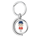 thumbnail image 1 of Nacional francesa de París UE Rotating keychain Metal Keyring Holder, 1 of 2