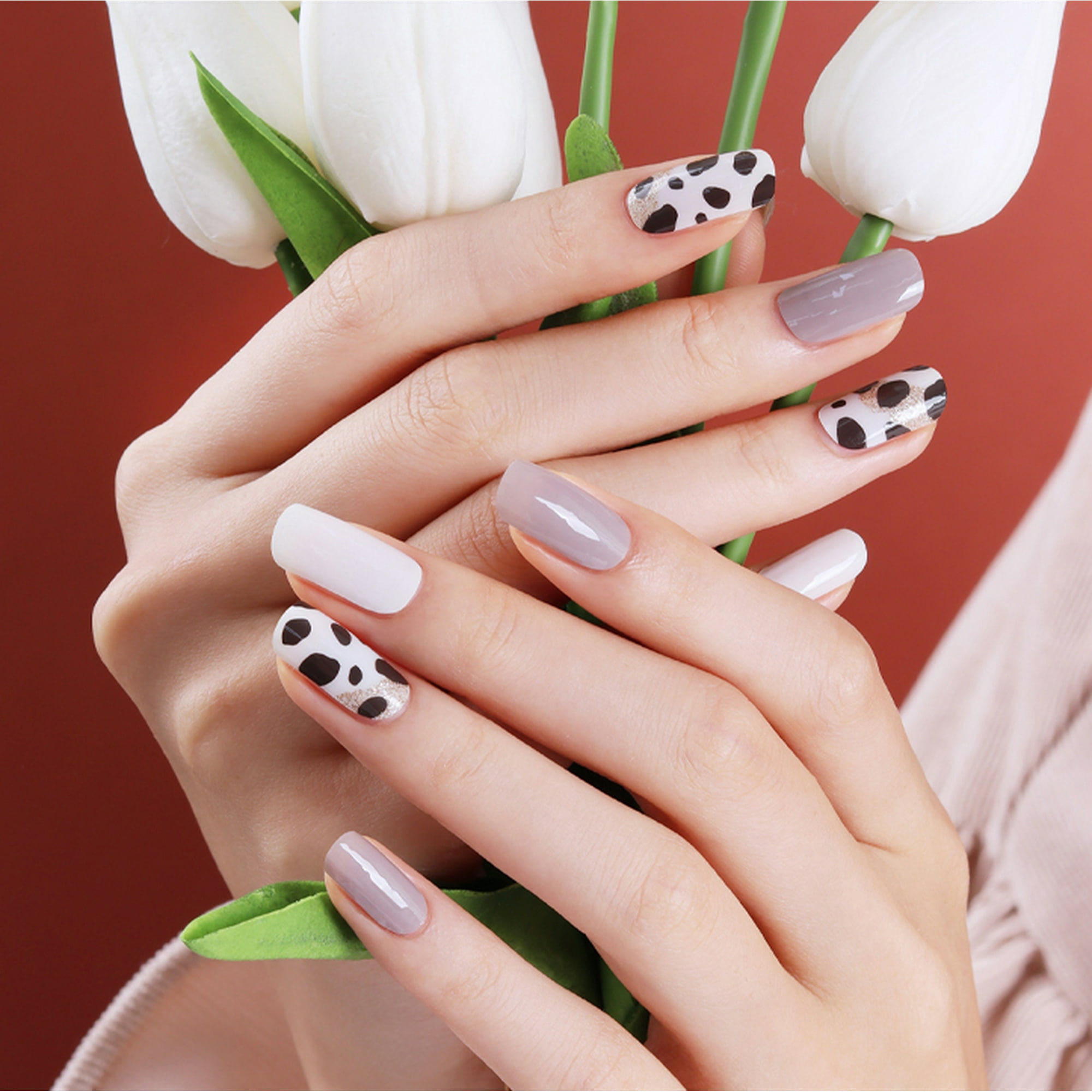Glossy Blossom Gel Nail Strips Daily Cow | Walmart Canada Glossy Blossom Gel Nail Strips Daily Cow | Walmart Canada
