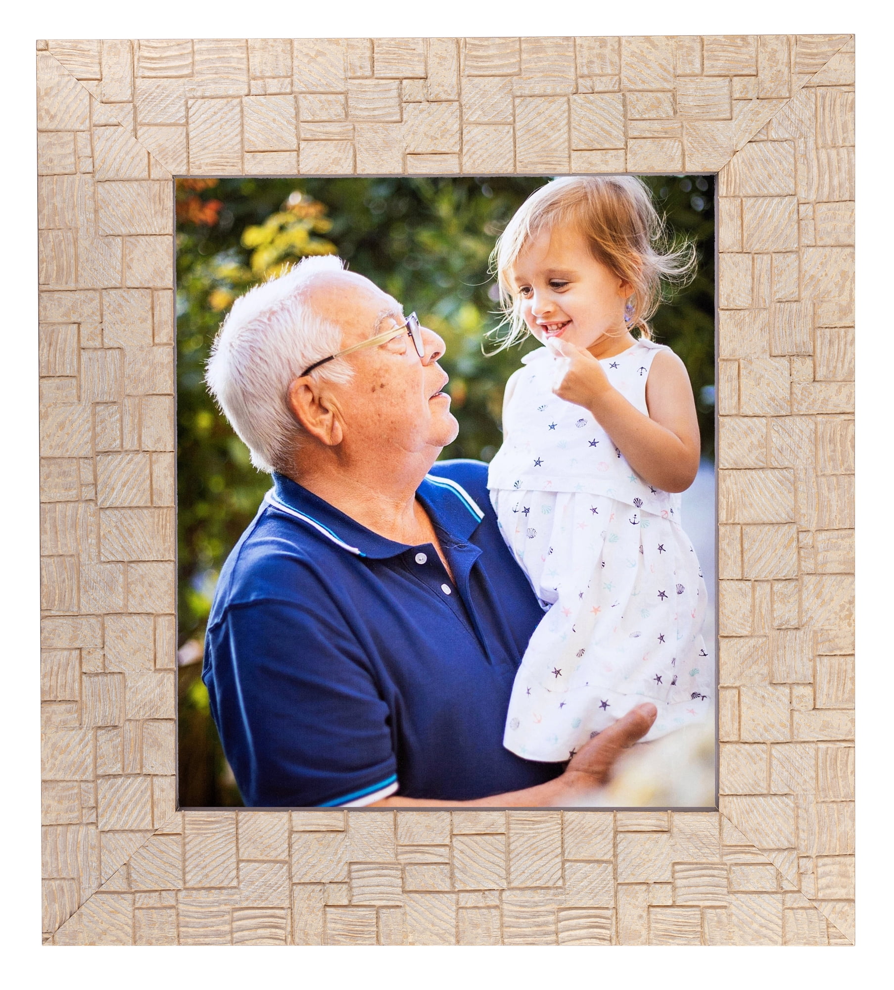 ArtToFrames 18" x 24" Casablanca White Picture Frame, 18x24 inch White Wood Poster Frame (WOM-4996)