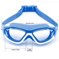 thumbnail image 3 of Lunettes de Natation pour Enfants Anti-Buée Lunettes de Natation pour Garçons et Filles avec Anti-Buée Vision Claire Longue Distance Étanche Sangles Réglables Lunettes de Natation pour Piscine Rose Bleu Foncé, 3 of 10