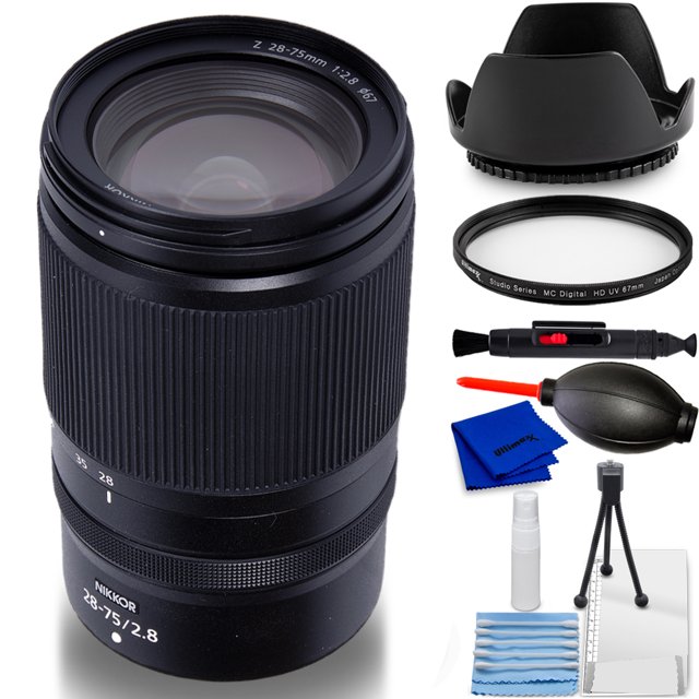 Nikon NIKKOR Z 28-75mm f/2.8 Lens (White Box) - 7PC Accessory Bundle