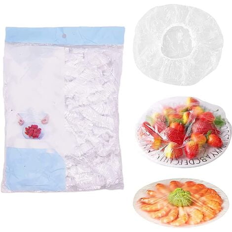 100 bolsas de conservación de alimentos frescos bolsas de plástico para el almacenamiento de alimentos bolsas de plástico para la conservación de frutas y tapas universales de plástico