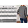 thumbnail image 6 of HOWCOME Women's Lightweight Button-Up Cardigan Soft Knit 3/4 Sleeve Sweater Casual Layer, Grey M, 6 of 7