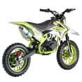 thumbnail image 4 of 49cc 2-Stroke Kids Dirt Bike, Gas Power Motocross, Off Road Mini Motorcycle, Children Pocket Motorbike with Front Rear Disc Brakes (Green)-Green, 4 of 8
