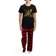 thumbnail image 4 of CafePress - 3D Music Notes Explosion Pajamas - Women's Short Sleeve Print T-Shirt and Pants Dark Cotton Pajama Set, 4 of 7