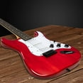 thumbnail image 3 of LyxPro Beginner 39” Electric Guitar & Electric Guitar Accessories, Black, 3 of 7