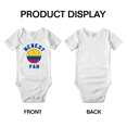 thumbnail image 3 of Newest Colombia National Soccer Team Fan Baby Rompers (White, 0-3 Months), 3 of 5