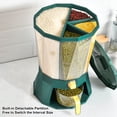 thumbnail image 2 of Cateissary Contenedor de granos, sellado de cocina, caja de almacenamiento de alimentos secos con tapa, dispensador de cereales de plástico, Organizadores de utensilios de cocina, 2 of 6
