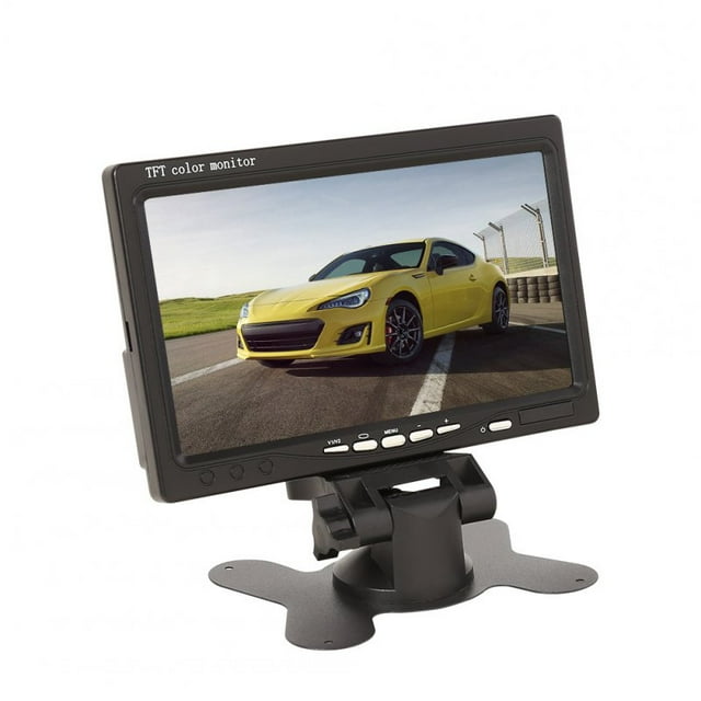 Écran HD 7 Pouces Moniteur de Voiture Usb Entrée Vidéo 2 Voies Lecteur Écran de Recul interface AV