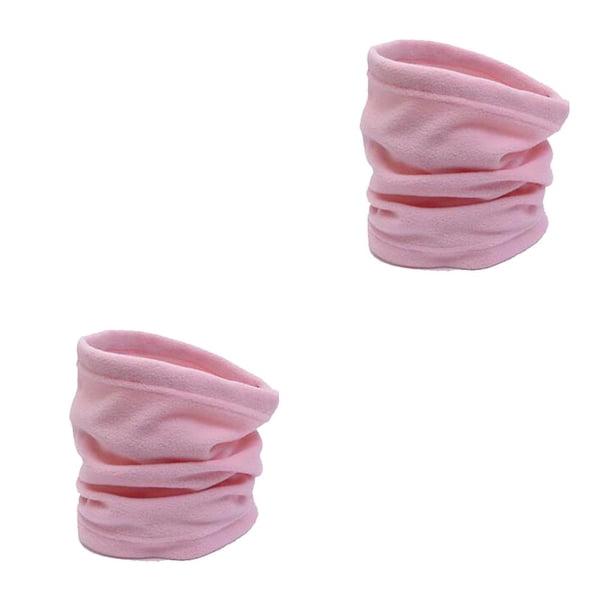 Naiovety Calentador de cuello Colores surtidos Cuellos cómodos Polaina Accesorios de ciclismo Durabilidad Pañuelo para andar en bicicleta Rosa Rosado 2Conjunto