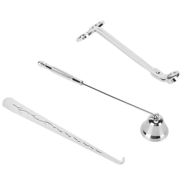 Juego de accesorios para Velas ANGGREK Recortadora de mechas de Acero Inoxidable 3 Piezas