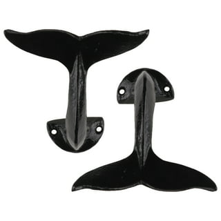 Whale Tail Cast Iron Wall Hook 4 3/4 Inch (Set of 3) : : Home