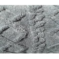 thumbnail image 4 of Sherpa Light Grey Embossed Throw Plush Cozy Super Soft Bed Blanket, 4 of 5