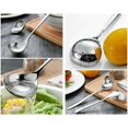 thumbnail image 4 of Cucharón para sopa, juego de 3, resistente, de acero inoxidable, de gran volumen, con revestimiento de titanio pulido, para utensilios de cocina (plateado)--, 4 of 5