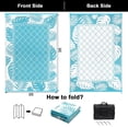thumbnail image 4 of Alfombra de exterior Ilead, 183 x 274 cm, impermeable y reversible, color verde azulado, 4 of 8