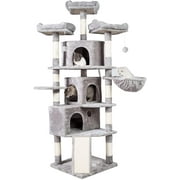 Hey brother Cat Tree, 73.4 inch Cat Tower Condo Light Gray