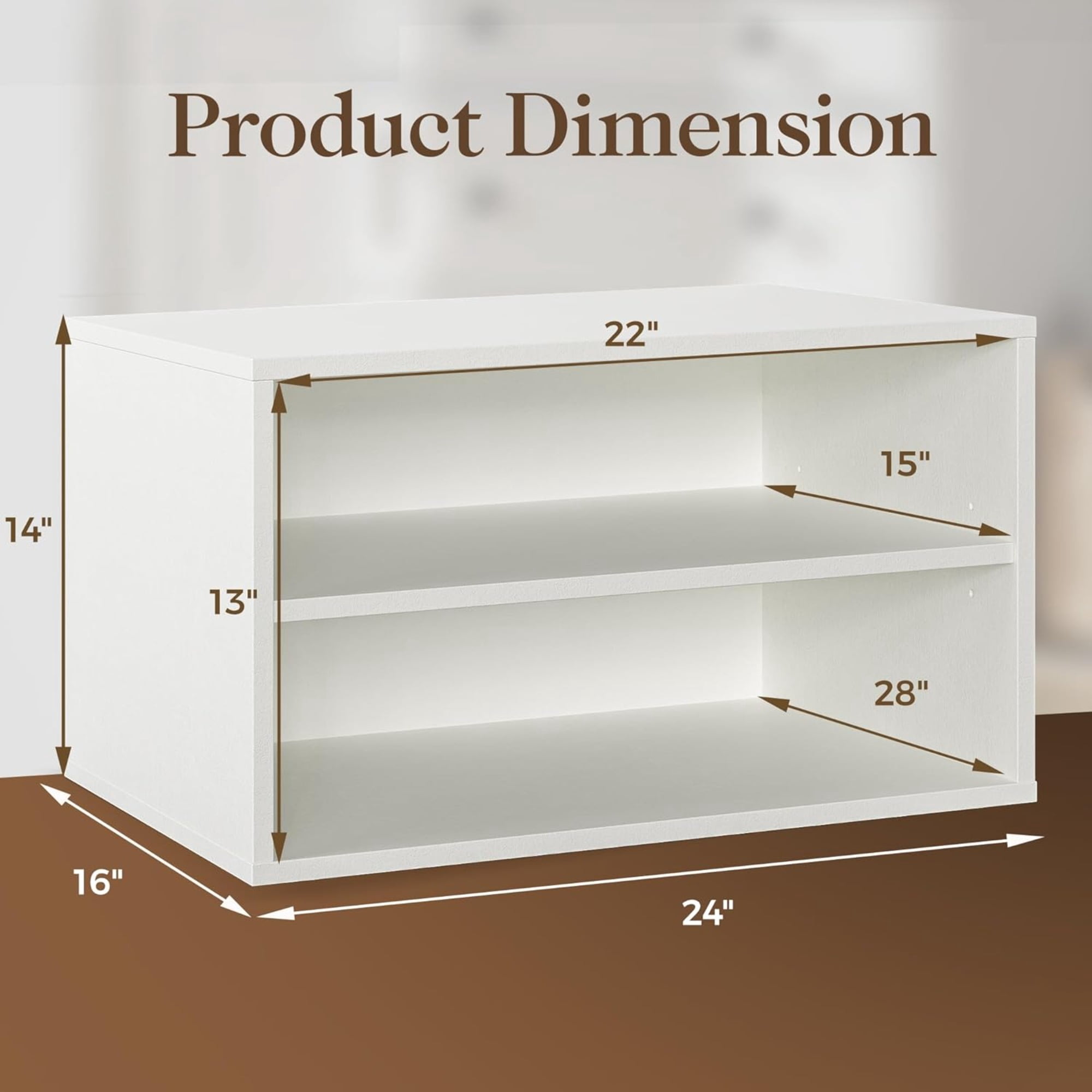 Stackable Cube Bookshelf - Modular Storage Organizer, 1-Cube Unit (13.5 ...