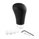 thumbnail image 5 of Pomo de cambio de marchas para coche, accesorio modificado de cuero sintético, apto para coches manuales. puntada negra, 5 of 9