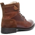 thumbnail image 3 of Mustang Men's Faux Fur Lace Up Ankle Boot With Side Zip In Brown Size 7.5, 3 of 6