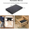 thumbnail image 2 of 3 Way Mirror With Led Light,360 Mirror,trifold Portable Barber Mirror,height Adjustable Hanging Mirror For Self Hair Cutting,shaving,styling And More., 2 of 3