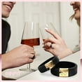 thumbnail image 2 of Rinfit Silicone Rings for Women & Men - Rubber Wedding Bands for Couples - Black & Gold, 2 of 7