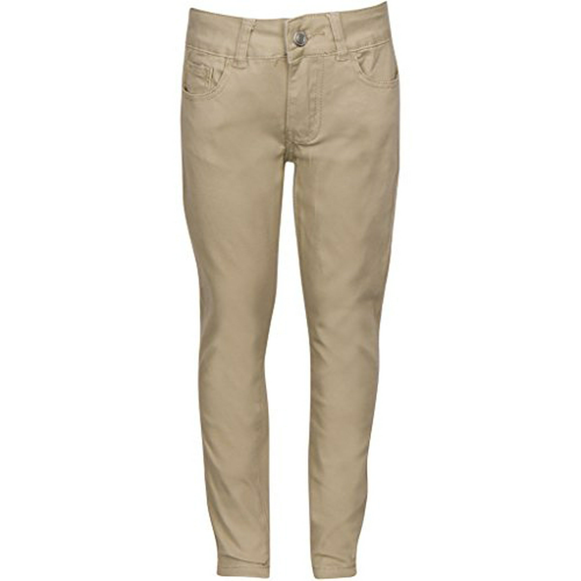 See Pic Skinny Stretchable School Uniform Pants For Girls Khaki 14 Other
